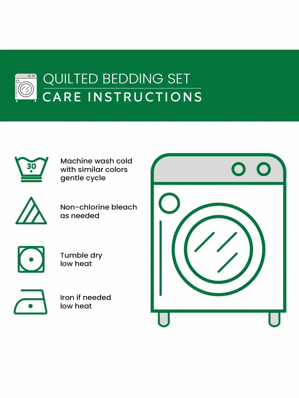 Dark Forest Retreat Quilted 3-Piece Bedding Set