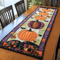 Autumnal Pumpkin Quilted Table Runner NCU0TH1779
