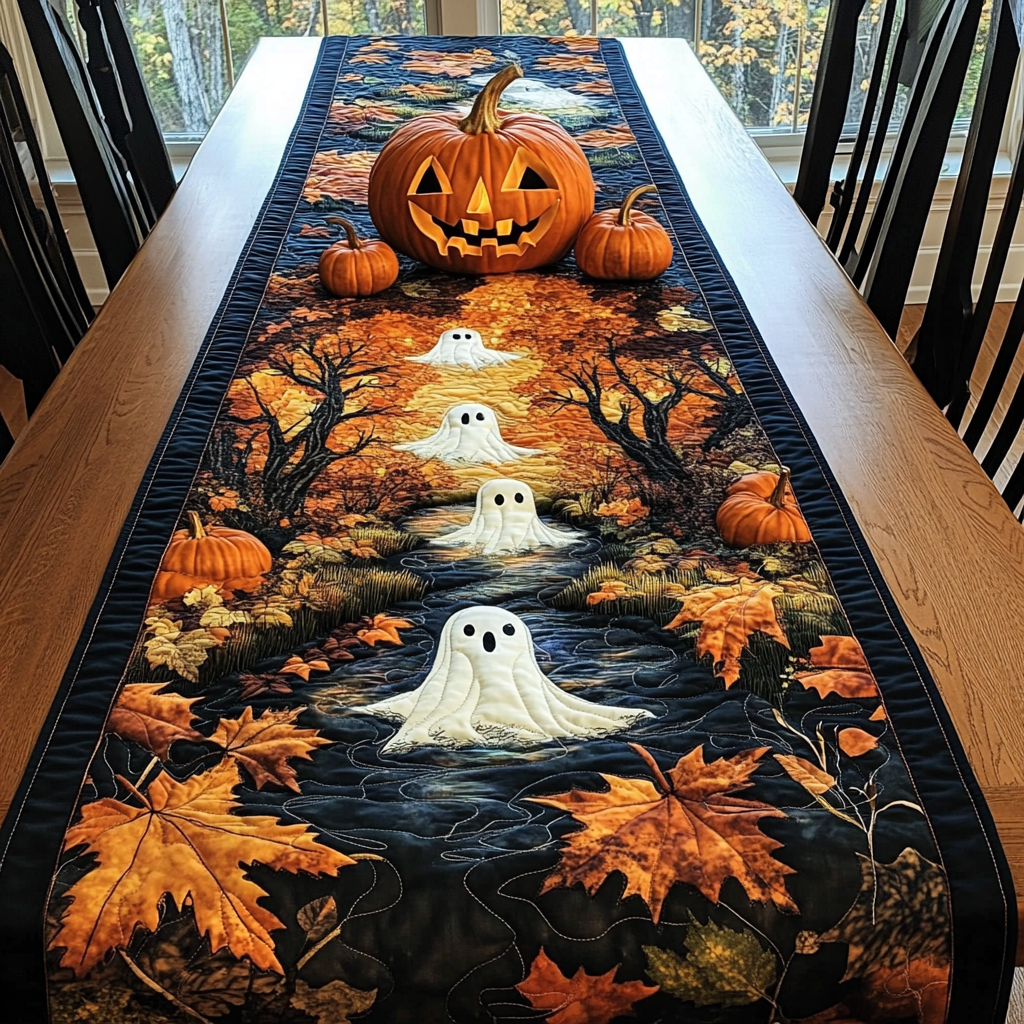 Halloween Quilted Table Runner NCU0VT226
