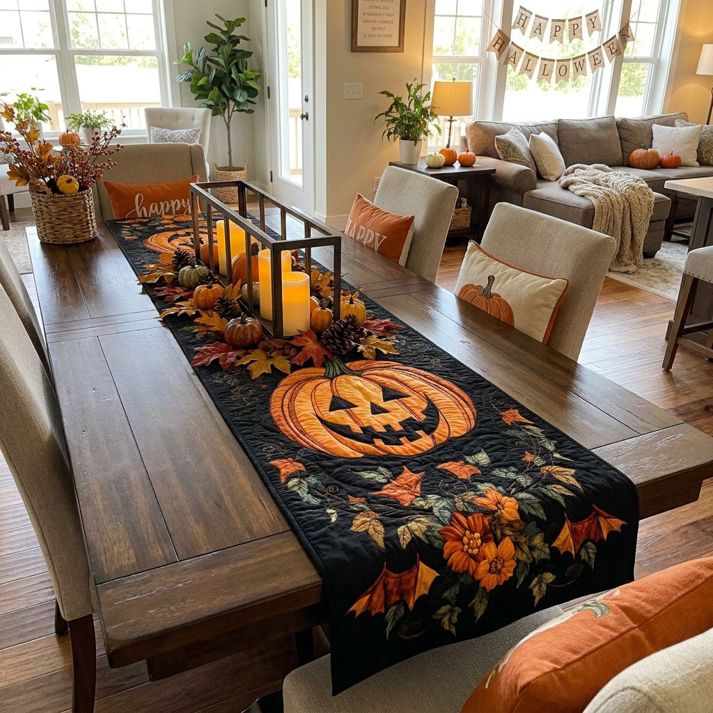 Halloween Cheer Quilted Table Runner NCU0NT700