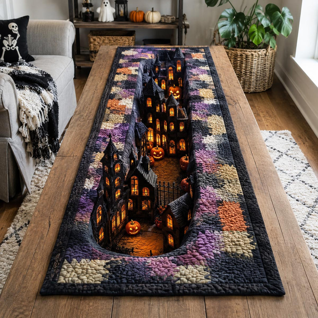 Haunted Hollow Quilted Table Runner NCU0DV9921