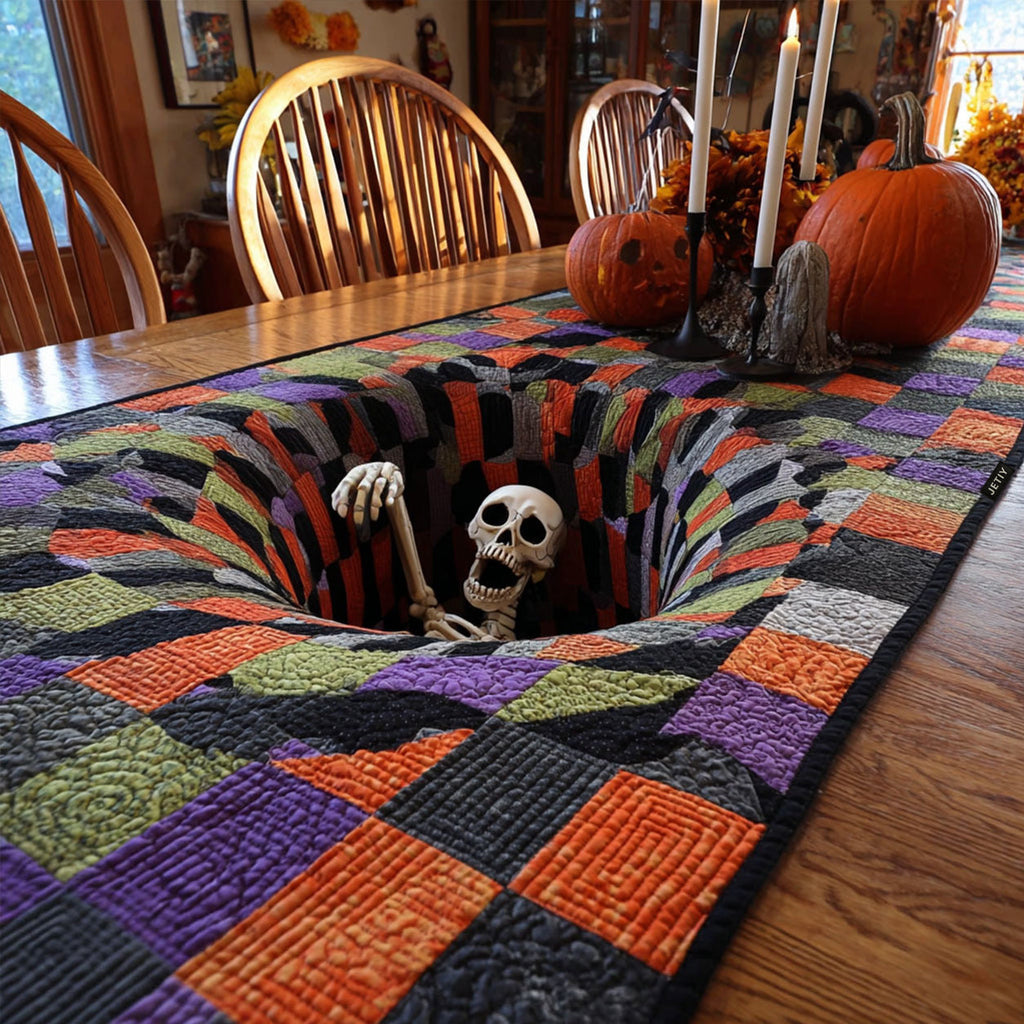 The Endless Drop Quilted Table Runner NCU0PT11853