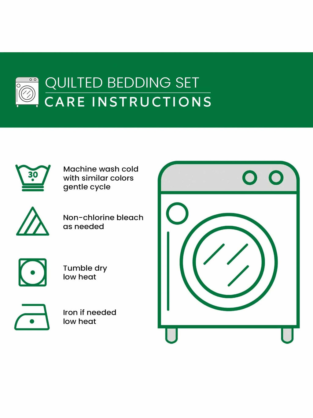 Texas 3-Piece Quilted Bedding Set